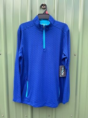 Birdie Bound Quarter-Zip Pullover Long Sleeved Shirt Size M